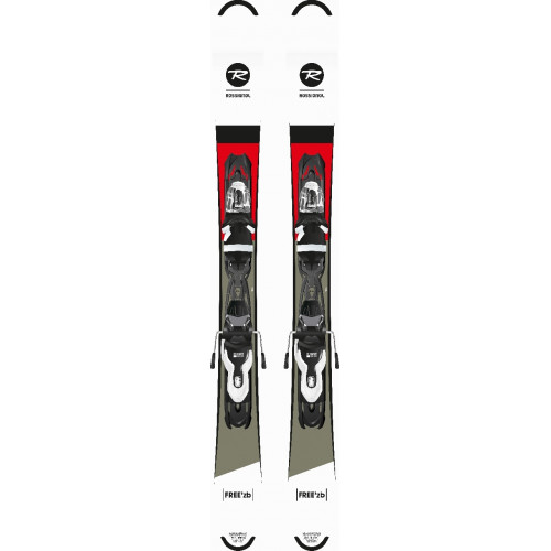 mini ski rossignol free'zb + fixation xpress 10 gw b83 rtl black