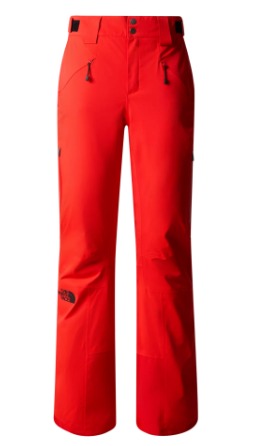 pantalon ski the north face w lenado fiery red