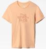 tee-shirt the north face w foundation graphic apricot ice