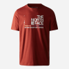 tee shirt the north face m foundation graphic brandy brown