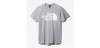tee-shirt the north face m reaxion easy tee mid grey heather