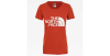 tee-shirt the north face w s/s easy tee picante red