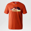 tee shirt the north face M S/S mountain line Rusted Bronze-LED Yellow