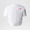tee shirt the north face junior S/S crop easy tnf white