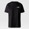 tee shirt the north face w s/s brand proud tnf black / snow