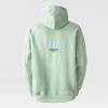 sweat the north face w brand proud hoodie misty sage snow