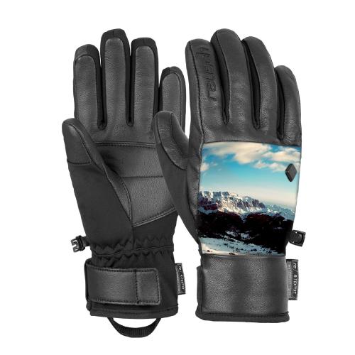 gants ski reusch giorgia r-tex xt black / coloured mountain