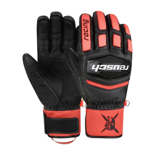 gants ski reusch Worldcup Warrior GS Junior black / fluo red