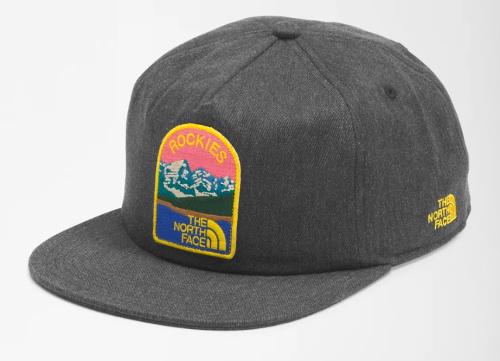 casquette the north face embroidered earthscape ball tnf dark grey heather