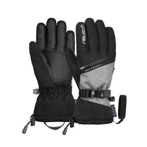 gants reusch demi r-tex black / melange grey