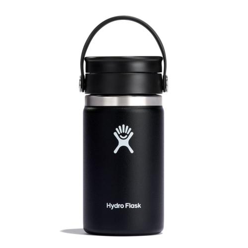 gourde hydro flask 12 OZ WIDE MOUTH WITH FLIP LID BLACK