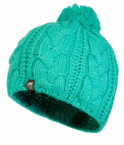 bonnet the north face bigsby pom pom green