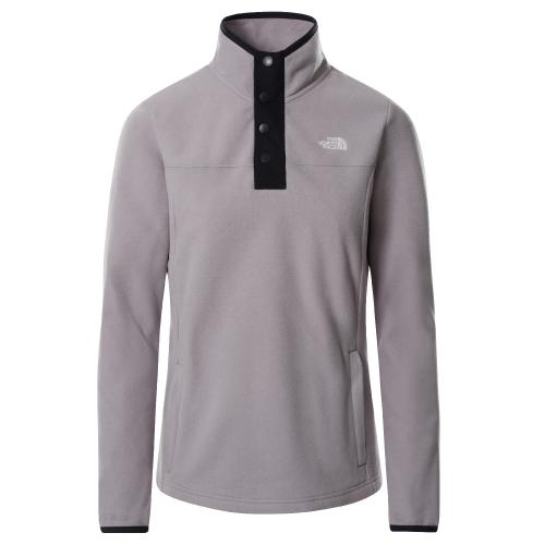 polaire the north face W HOMESAFE SNAP NECK FLEECE PULLOVER MINIMAL GREY HEATHER