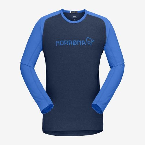 tee-shirt manche longue norrona fjora equaliser lightweight olympian blue indigo