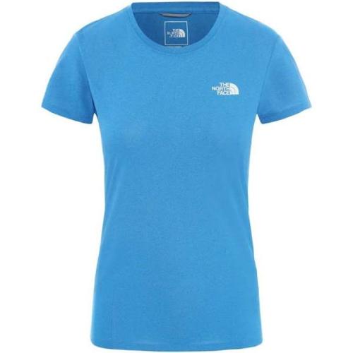 tee-shirt the north face women reaxion amp crew lake blue