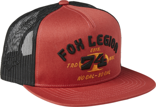 casquette fox at bay snapback red clay