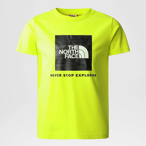 tee shirt the north face junior s/s redbox led yellow