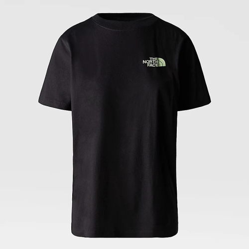 tee shirt the north face w s/s brand proud tnf black / snow
