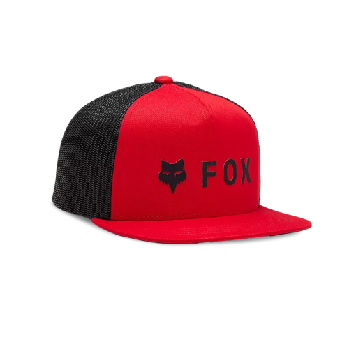 casquette fox junior absolute snapback mesh flamme red