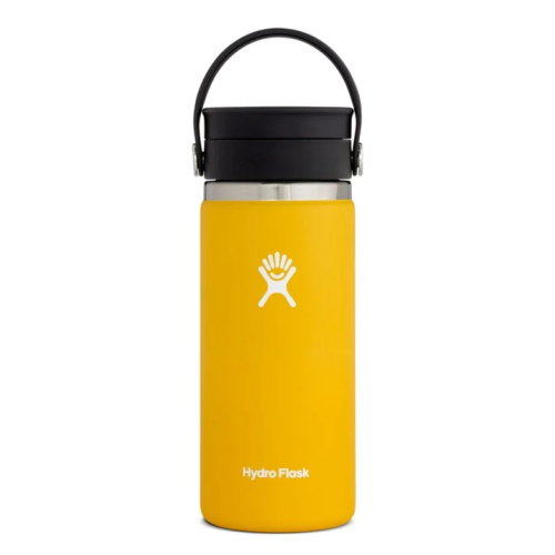 gourde hydro flask 16 OZ WIDE MOUTH WITH FLEX SIP LID SUNFLOWER