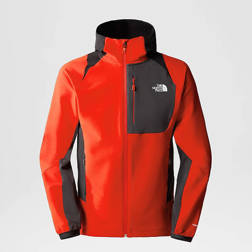 sofshell capuche the north face m athletic outdoor Fiery Red-Asphalt Grey-TNF Black
