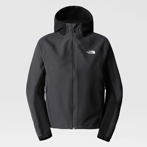 sofshell capuche the north face w athletic outdoor asphalt grey / tnf black